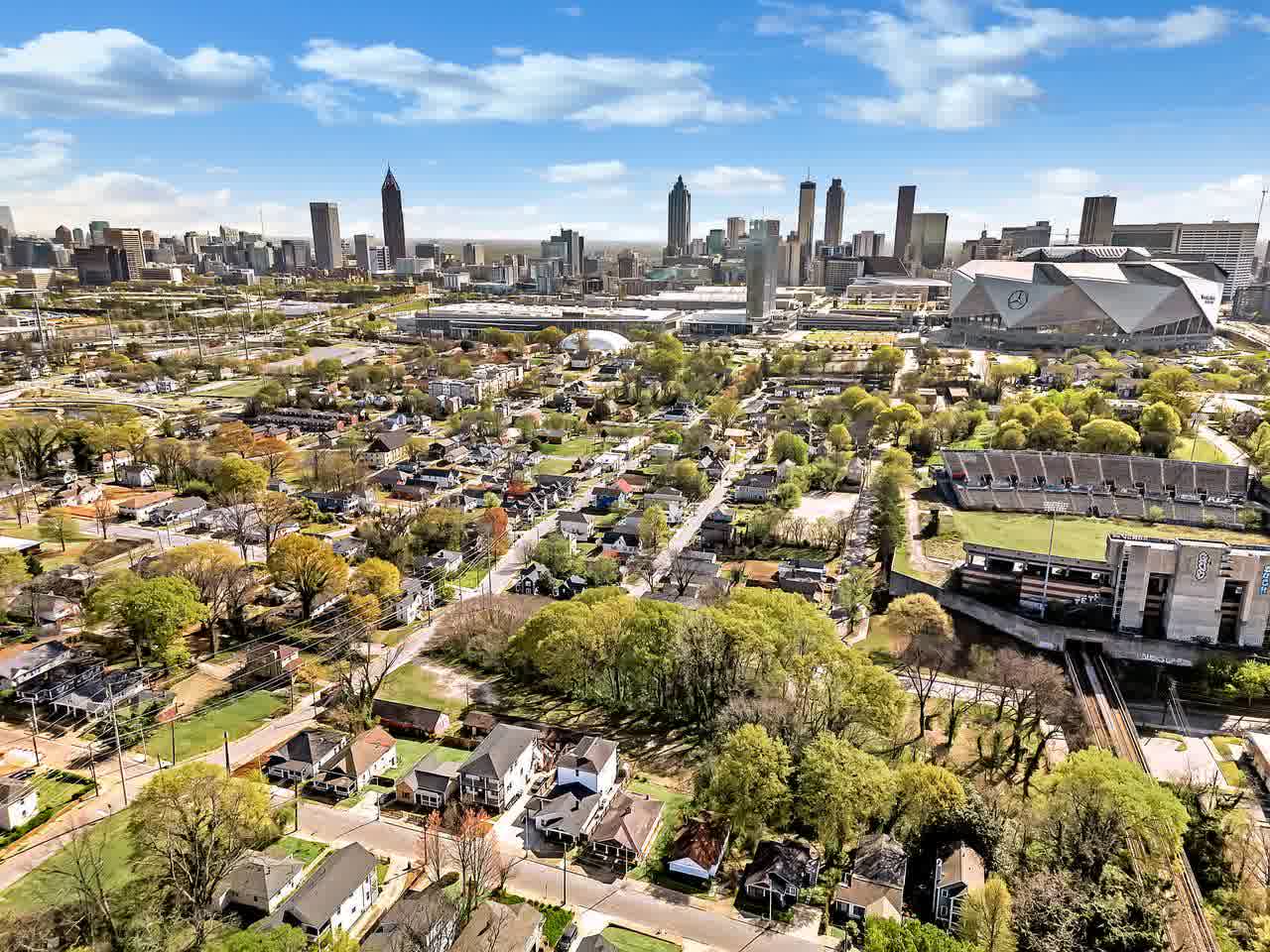 Vine City, looking toward downtown